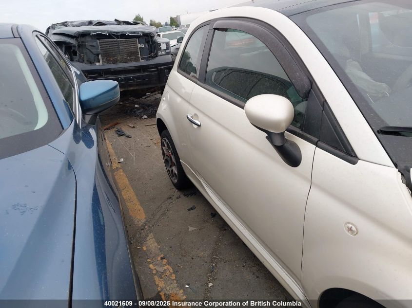 2012 Fiat 500 Sport VIN: 3C3CFFBR8CT378329 Lot: 40021609