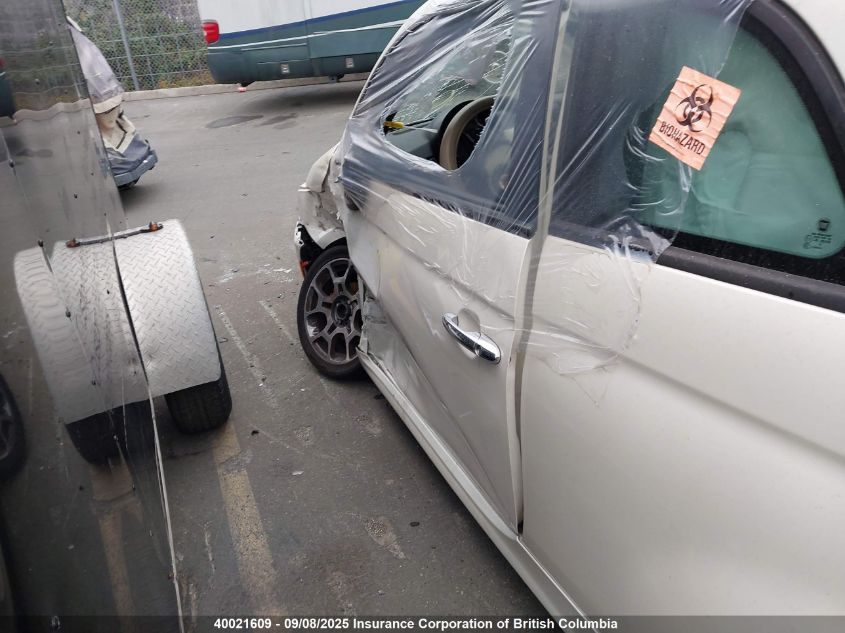 2012 Fiat 500 Sport VIN: 3C3CFFBR8CT378329 Lot: 40021609