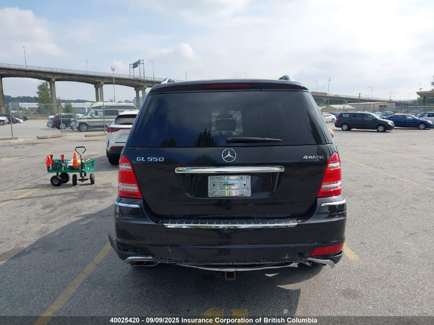 2011 Mercedes-Benz Gl 550 4Matic VIN: 4JGBF8GEXBA749386 Lot: 40025420