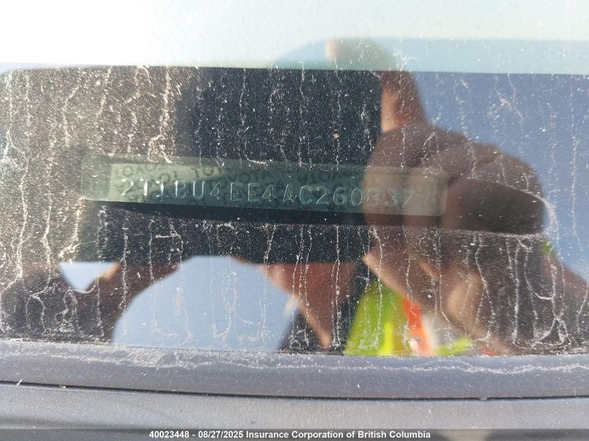 2010 Toyota Corolla S/Le/Xle VIN: 2T1BU4EE4AC260837 Lot: 40023448