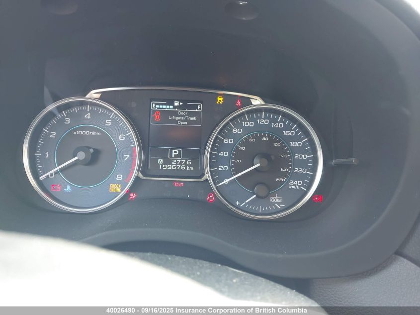 2015 Subaru Xv Crosstrek 2.0 Premium VIN: JF2GPADCXF8304596 Lot: 40026490