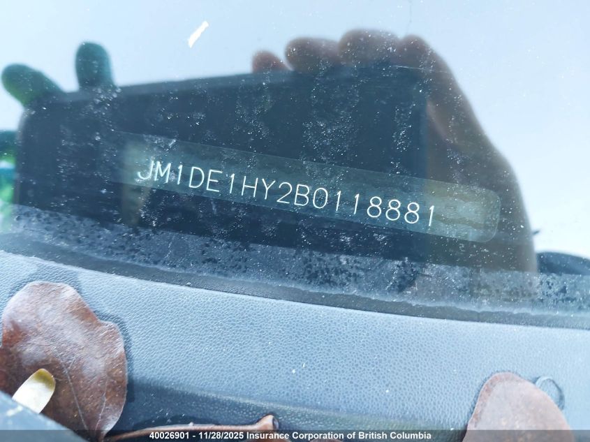 2011 Mazda Mazda2 VIN: JM1DE1HY2B0118881 Lot: 40026901