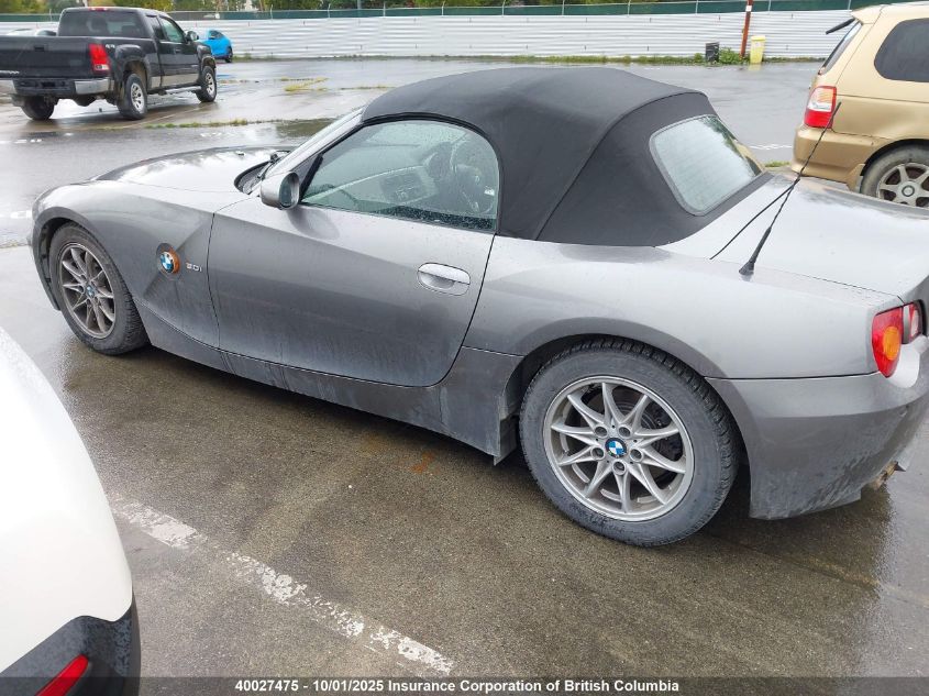 2003 BMW Z4 3.0I VIN: WBABT52040LT00424 Lot: 40027475