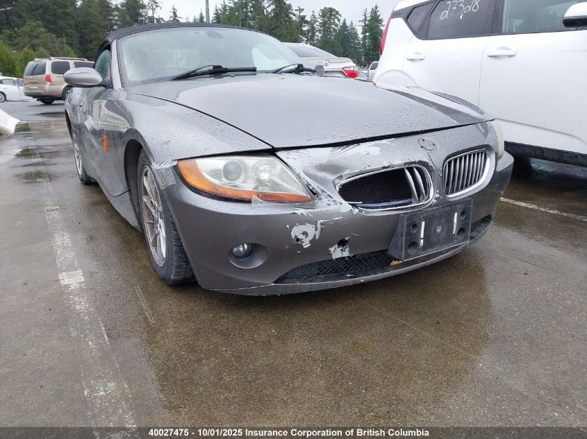 2003 BMW Z4 3.0I VIN: WBABT52040LT00424 Lot: 40027475