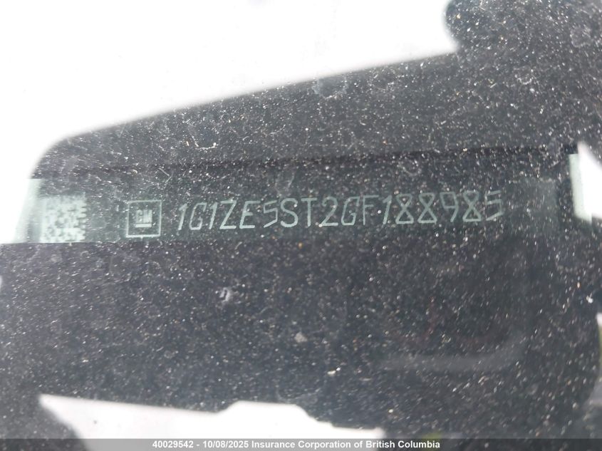 2016 Chevrolet Malibu Lt VIN: 1G1ZE5ST2GF188985 Lot: 40029542