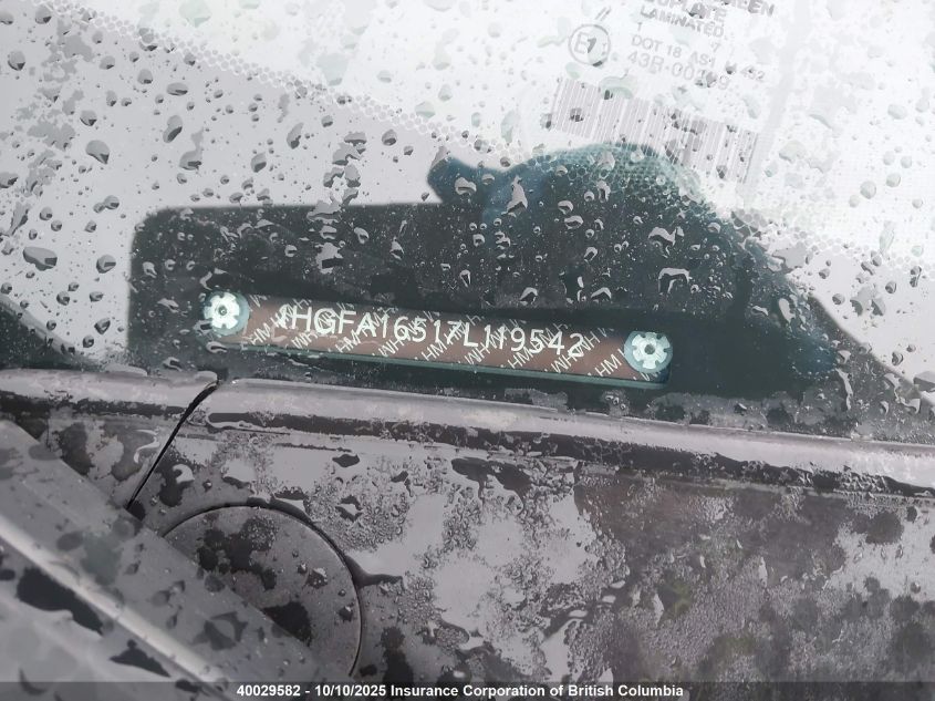 2007 Honda Civic VIN: 1HGFA16517L119542 Lot: 40029582