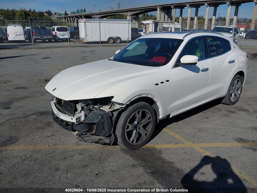 2017 MASERATI LEVANTE SPORT UTILITY VEHICLE 3.0L V6 FI DOHC 24V NF4