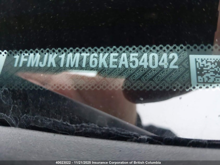 2019 Ford Expedition Max Platinum VIN: 1FMJK1MT6KEA54042 Lot: 40023022