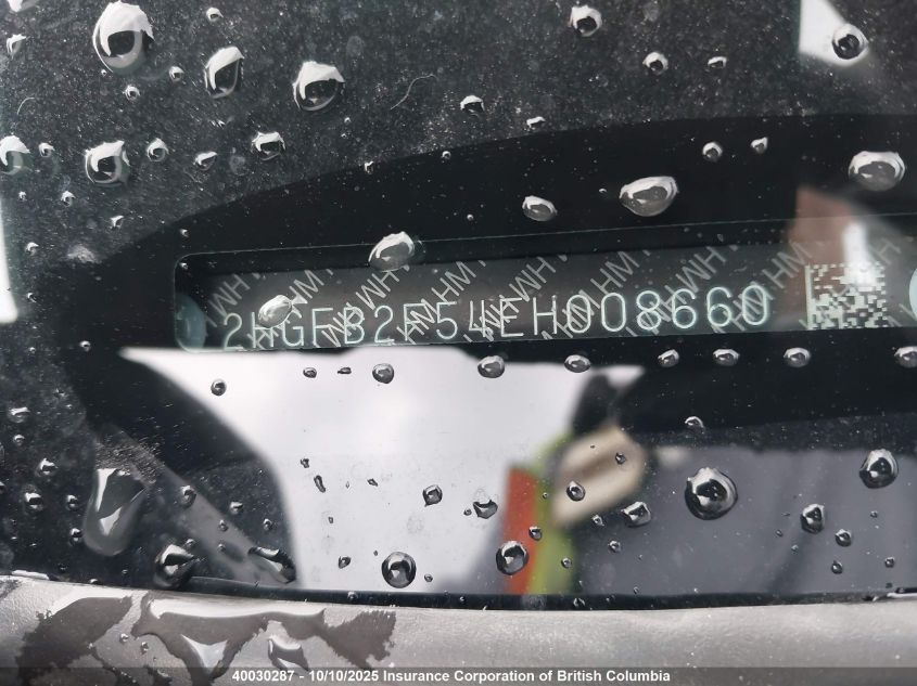 2014 Honda Civic VIN: 2HGFB2F54EH008660 Lot: 40030287