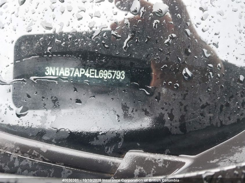 2014 Nissan Sentra 1.8 S/1.8 Sl/1.8 Sr/1.8 Sv VIN: 3N1AB7AP4EL695793 Lot: 40004441