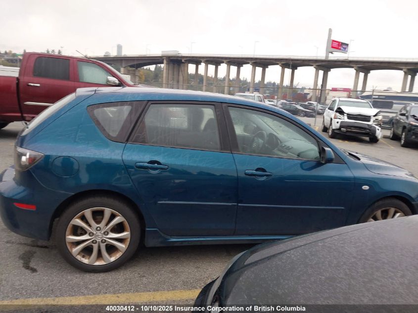 2008 Mazda 3 Hatchback VIN: JM1BK343781839495 Lot: 40030412