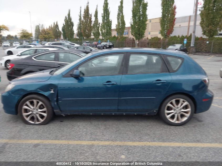 2008 Mazda 3 Hatchback VIN: JM1BK343781839495 Lot: 40030412