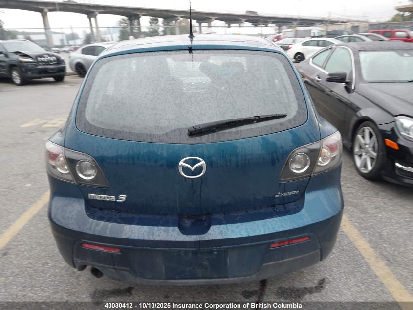 2008 Mazda 3 Hatchback VIN: JM1BK343781839495 Lot: 40030412