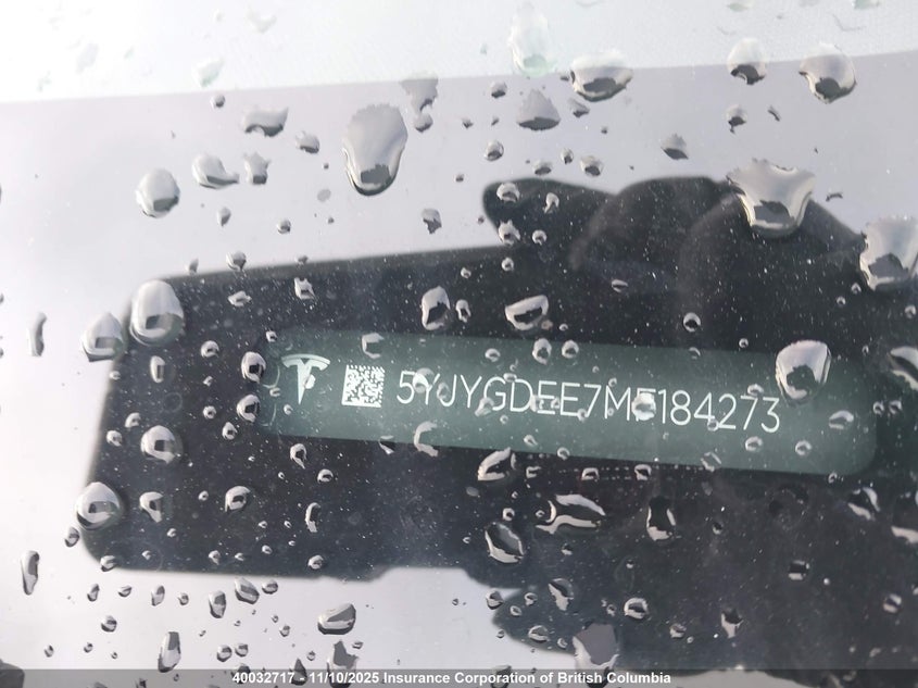 5YJYGDEE7MF184273 2021 TESLA MODEL Y photo no. 9