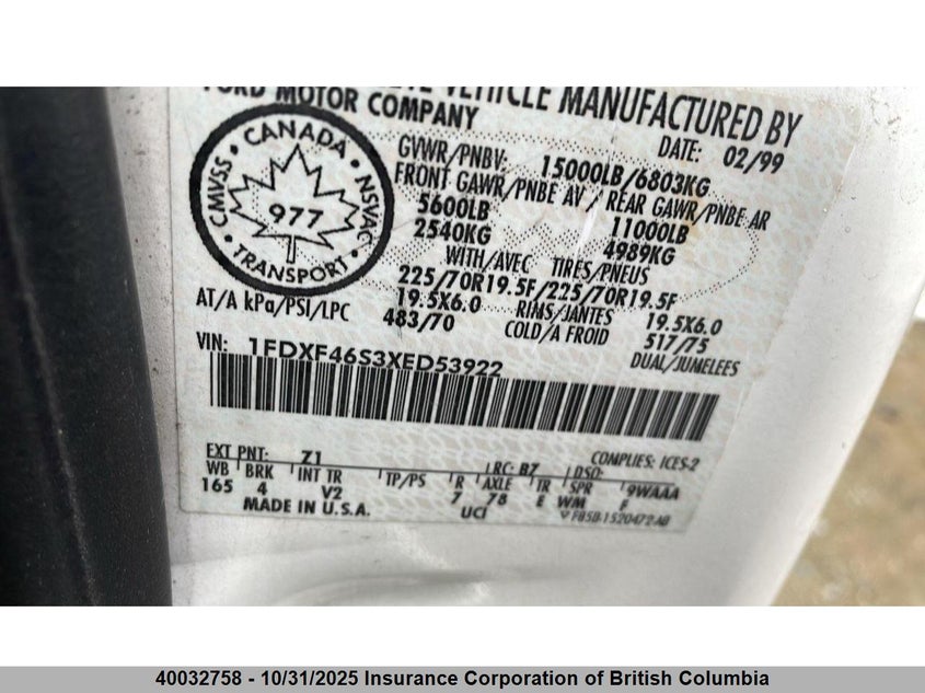 1FDXF46S3XED53922 1999 FORD F450 photo no. 5