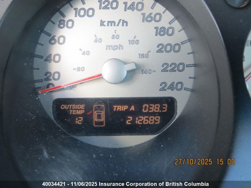 2003 Acura 3.2Cl VIN: 19UYA427X3A800614 Lot: 40034421