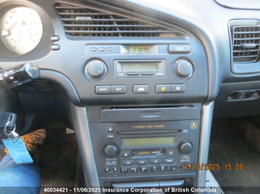 2003 Acura 3.2Cl VIN: 19UYA427X3A800614 Lot: 40034421