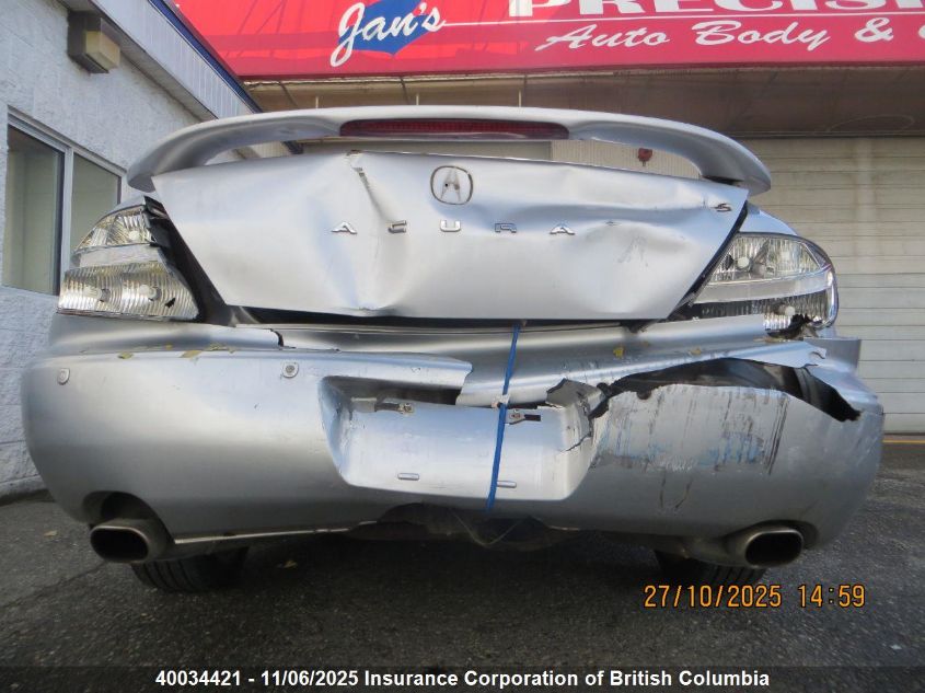 2003 Acura 3.2Cl VIN: 19UYA427X3A800614 Lot: 40034421