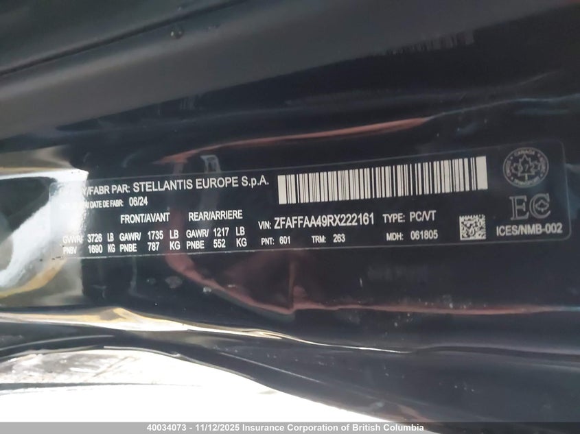 ZFAFFAA49RX222161 2024 FIAT 500 photo no. 9