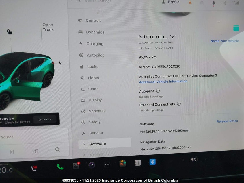 5YJYGDEE9LF021526 2020 TESLA MODEL Y photo no. 7