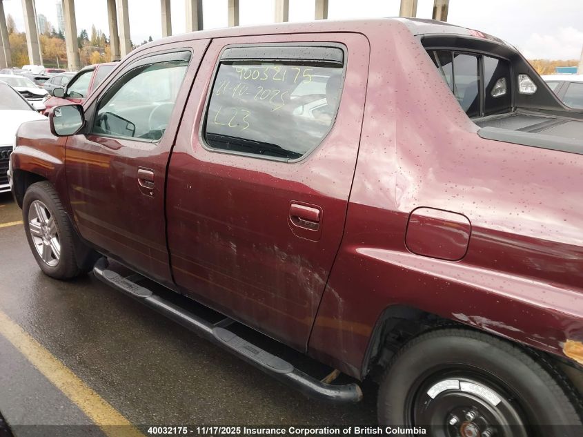 2014 Honda Ridgeline Rtl VIN: 5FPYK1F57EB501912 Lot: 40032175