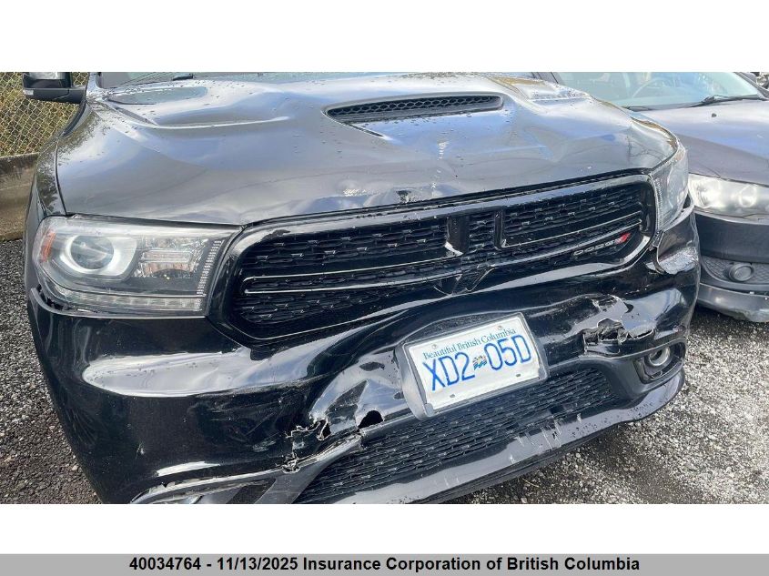 2018 Dodge Durango Gt VIN: 1C4RDJDG3JC272048 Lot: 40034764