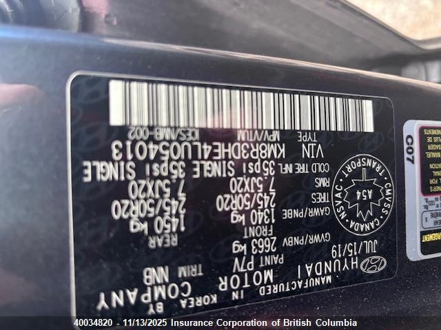 KM8R3DHE4LU054013 2020 HYUNDAI PALISADE photo no. 48