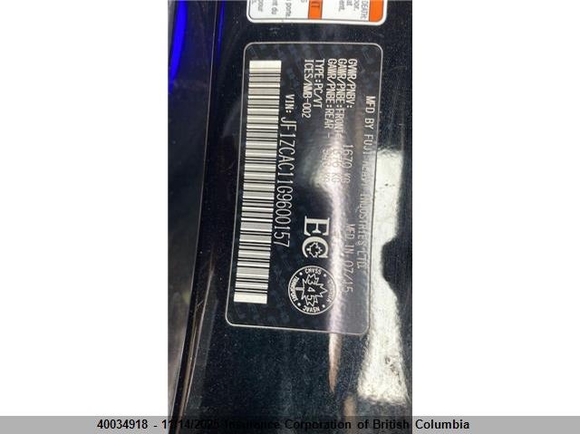 2016 Subaru Brz VIN: JF1ZCAC11G9600157 Lot: 40034918