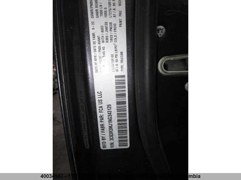 3C63R3MJ1NG343126 2022 RAM 3500 photo no. 22