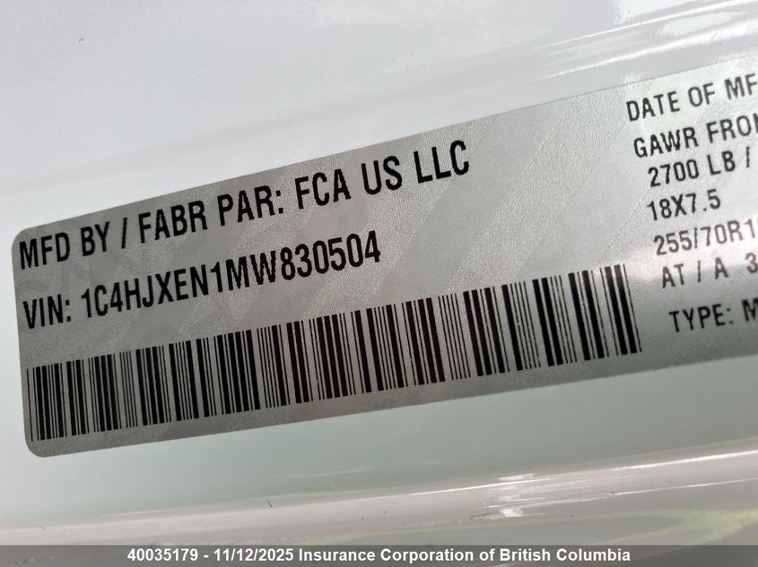 1C4HJXEN1MW830504 2021 JEEP WRANGLER photo no. 6
