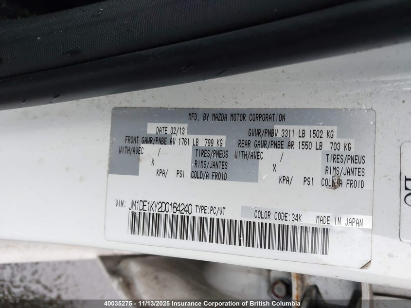 JM1DE1KY2D0164240 2013 MAZDA 2 photo no. 9