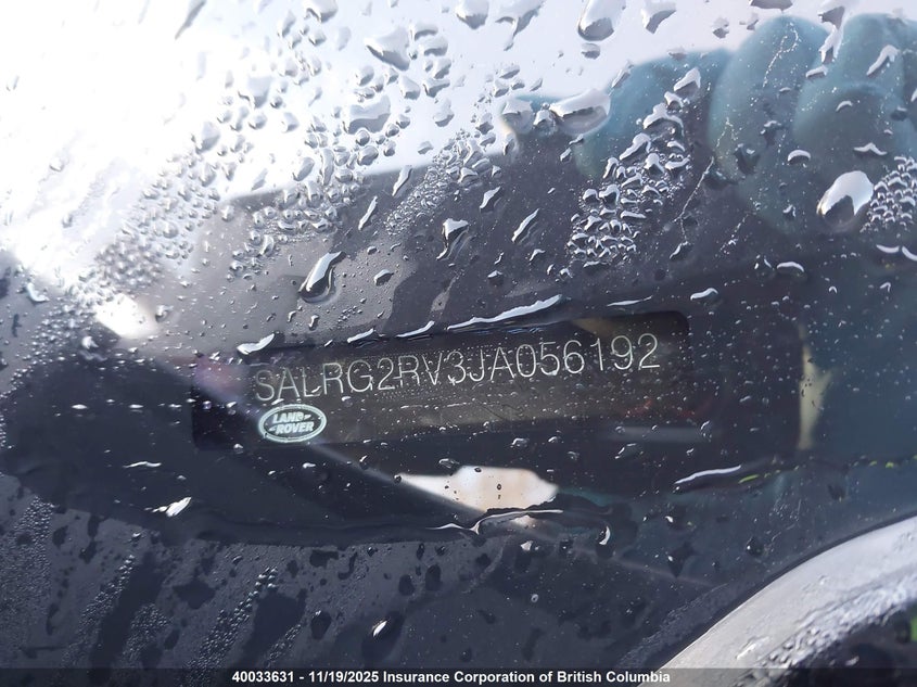 SALRG2RV3JA056192 2018 LAND ROVER DISCOVERY photo no. 9