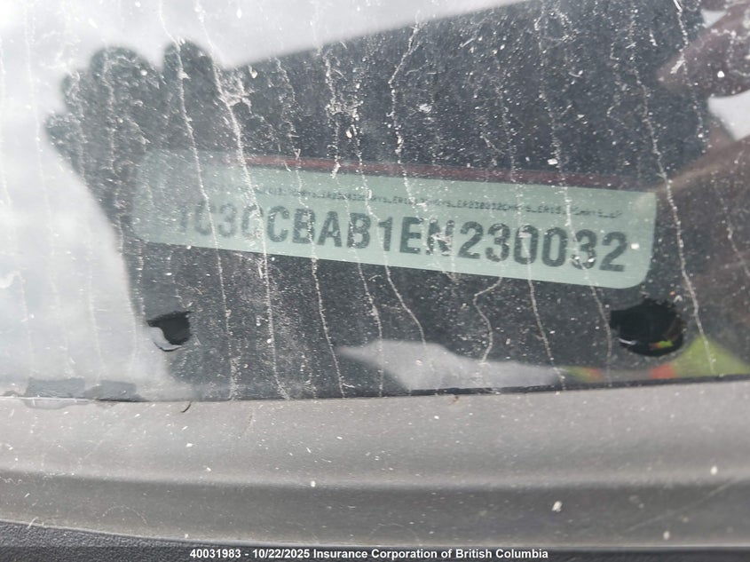 2014 Chrysler 200 Lx VIN: 1C3CCBAB1EN230032 Lot: 40031983