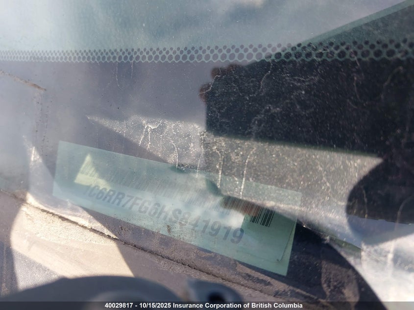 2017 Ram 1500 St VIN: 1C6RR7FG6HS841919 Lot: 40029817