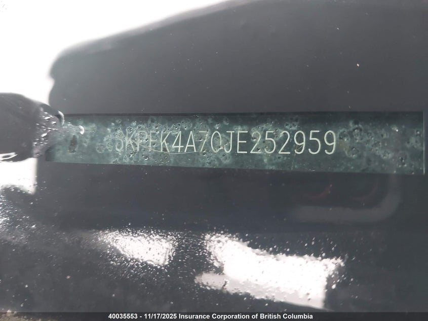 2018 Kia Forte VIN: 3KPFK4A70JE252959 Lot: 40035553