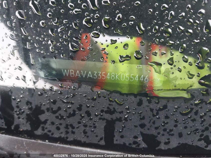 2008 BMW 328 I VIN: WBAVA33548K055446 Lot: 40032976