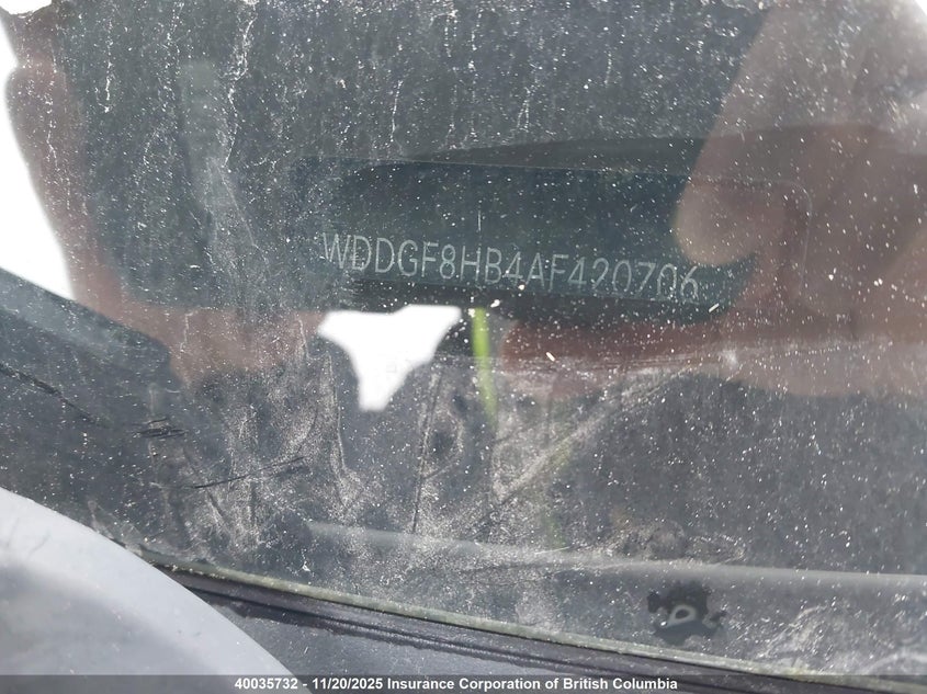 2010 Mercedes-Benz C 350 4Matic VIN: WDDGF8HB4AF420706 Lot: 40035732