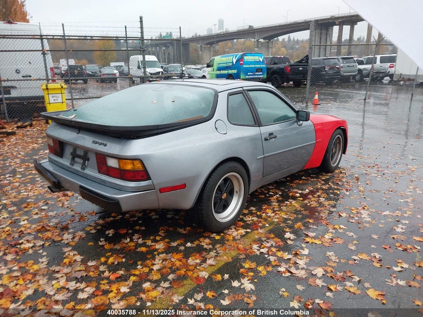 WP0AA0941GN450275 1986 PORSCHE 944 photo no. 4