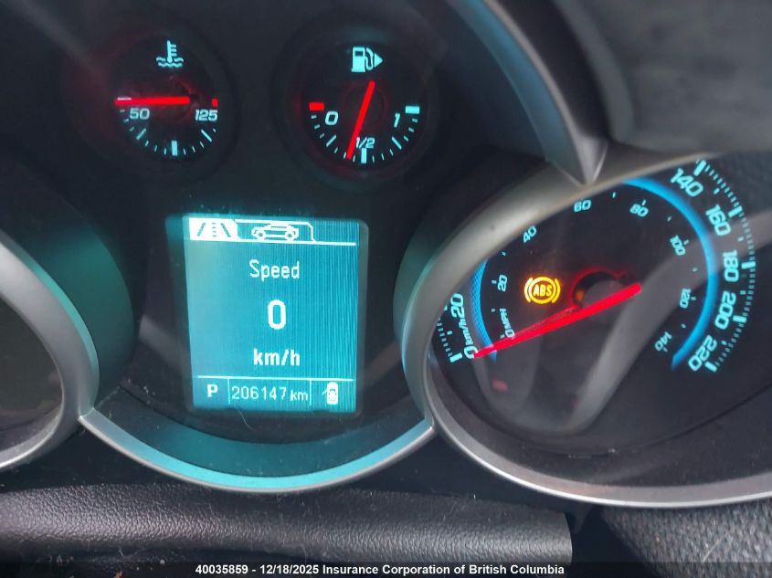 2013 Chevrolet Cruze VIN: 1G1PC5SBXD7241264 Lot: 40035859