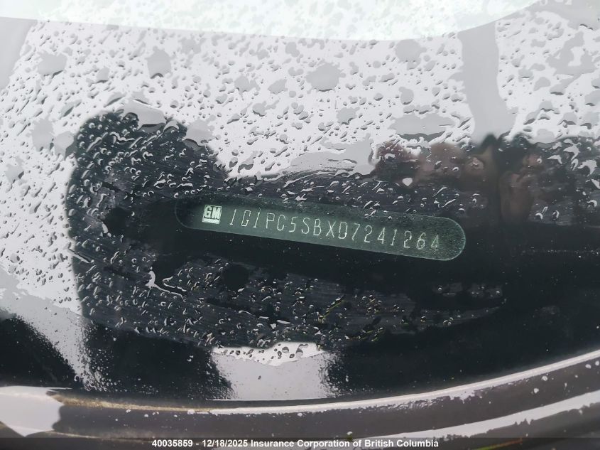 2013 Chevrolet Cruze VIN: 1G1PC5SBXD7241264 Lot: 40035859