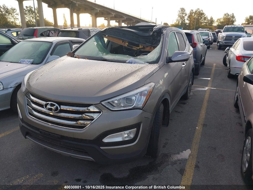5XYZUDLB0EG133231 2014 HYUNDAI SANTA FE photo no. 2