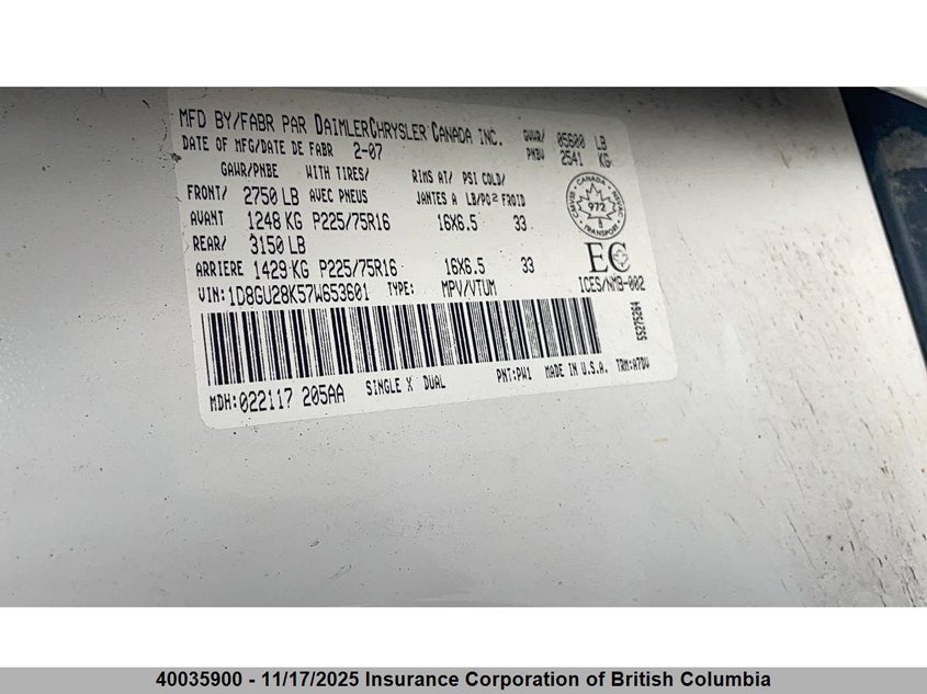 1D8GU28K57W653601 2007 DODGE NITRO photo no. 7
