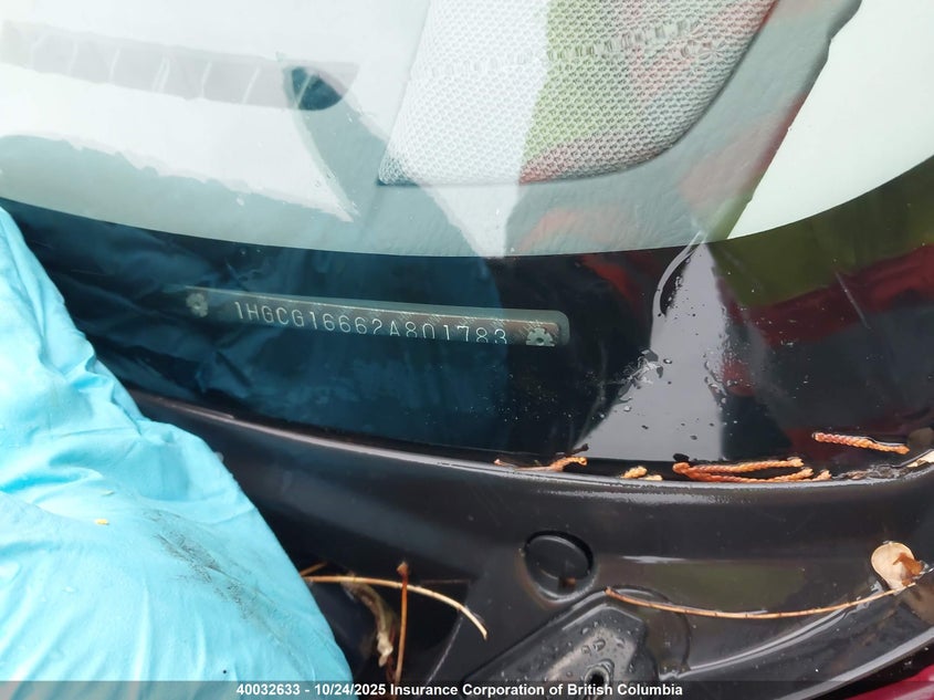 1HGCG16662A801783 2002 HONDA ACCORD photo no. 20