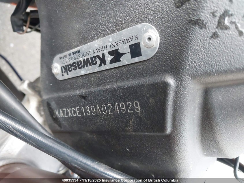 JKAZXCE139A024929 2009 KAWASAKI ZX photo no. 14