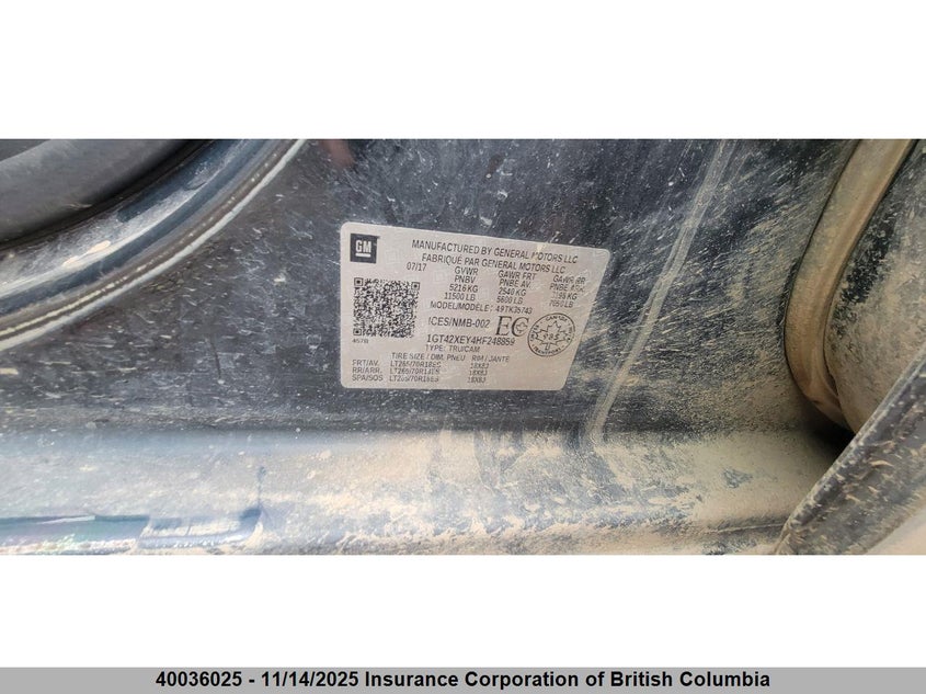 1GT42XEY4HF248859 2017 GMC SIERRA photo no. 18