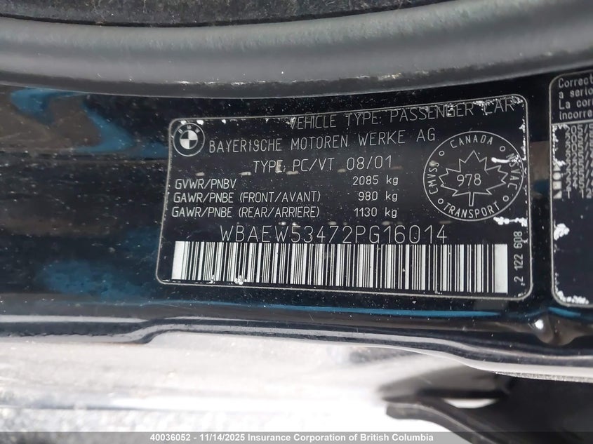 WBAEW53472PG16014 2002 BMW 3ER photo no. 9