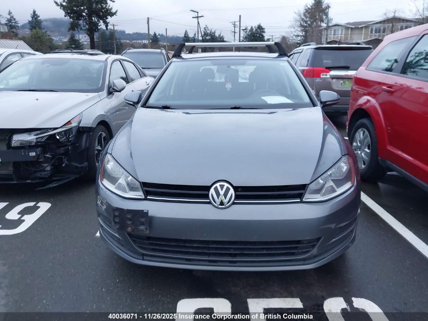 2015 Volkswagen Golf VIN: 3VW117AUXFM018830 Lot: 40036071