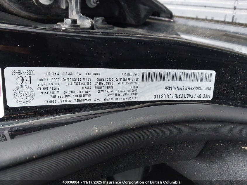 1C6SRFHM6MN701425 2021 RAM 1500 photo no. 9
