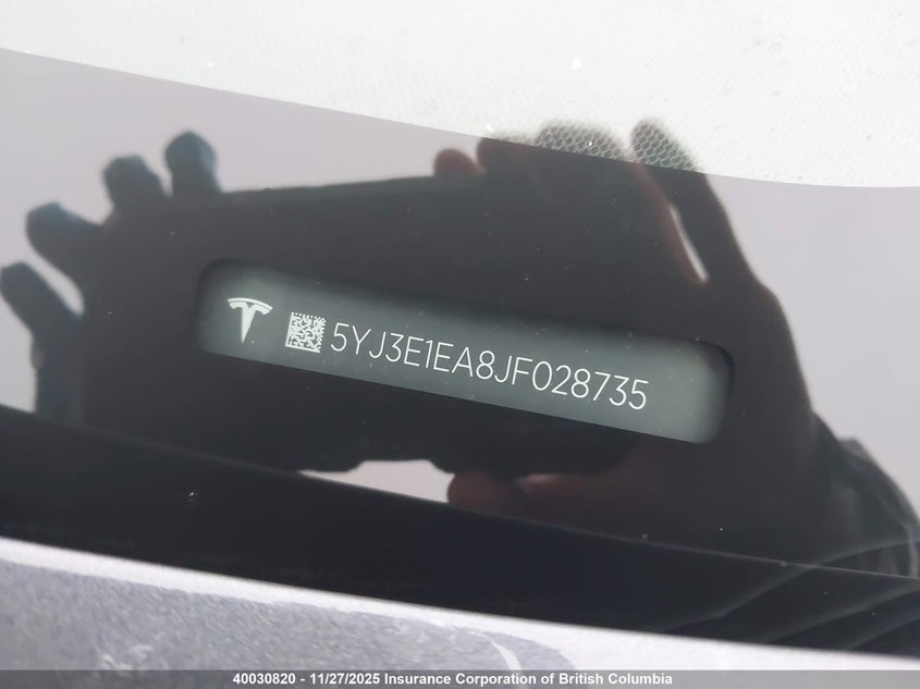 5YJ3E1EA8JF028735 2018 TESLA MODEL 3 photo no. 9