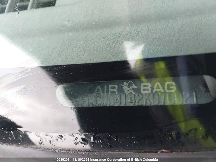 2002 Ford Escape Xlt VIN: 1FMCU04142KD70021 Lot: 40036209